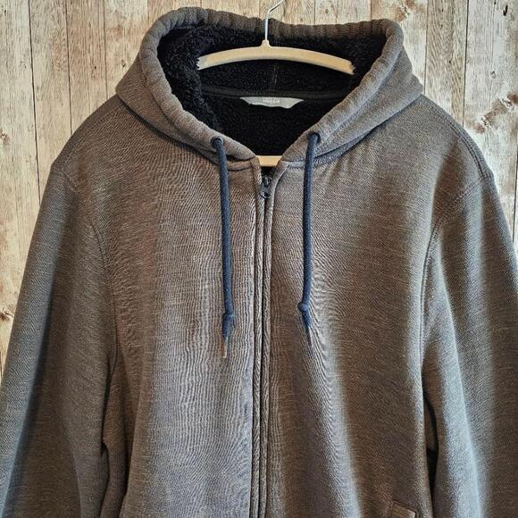 Men's Member's Mark Brown Sherpa Lined Hoodie Size L - Picture 2 of 7